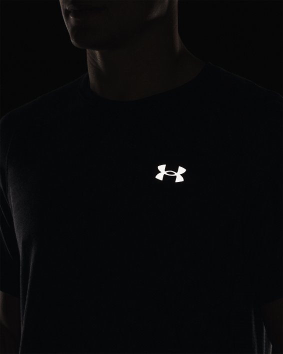 Men's UA Streaker Jacquard T-Shirt, Gray, pdpMainDesktop image number 3